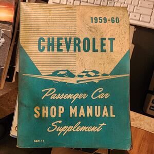 1959-60 Chevrolet Passenger Car Shop Manual Supplement (S&M 15) General Motors